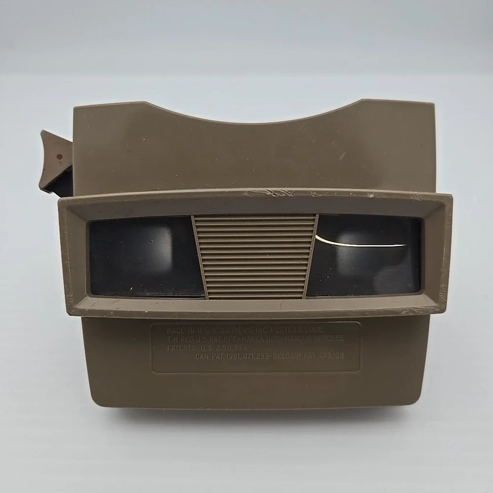 Vintage Sawyers View-Master Viewer Brown Stereoscope Tested & Working